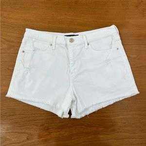 Abercrombie White High Rise Shorts Women’s 28